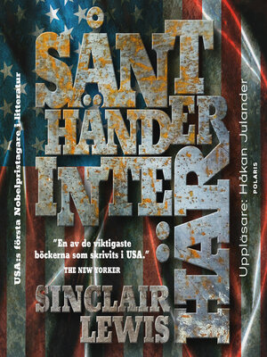 cover image of Sånt händer inte här